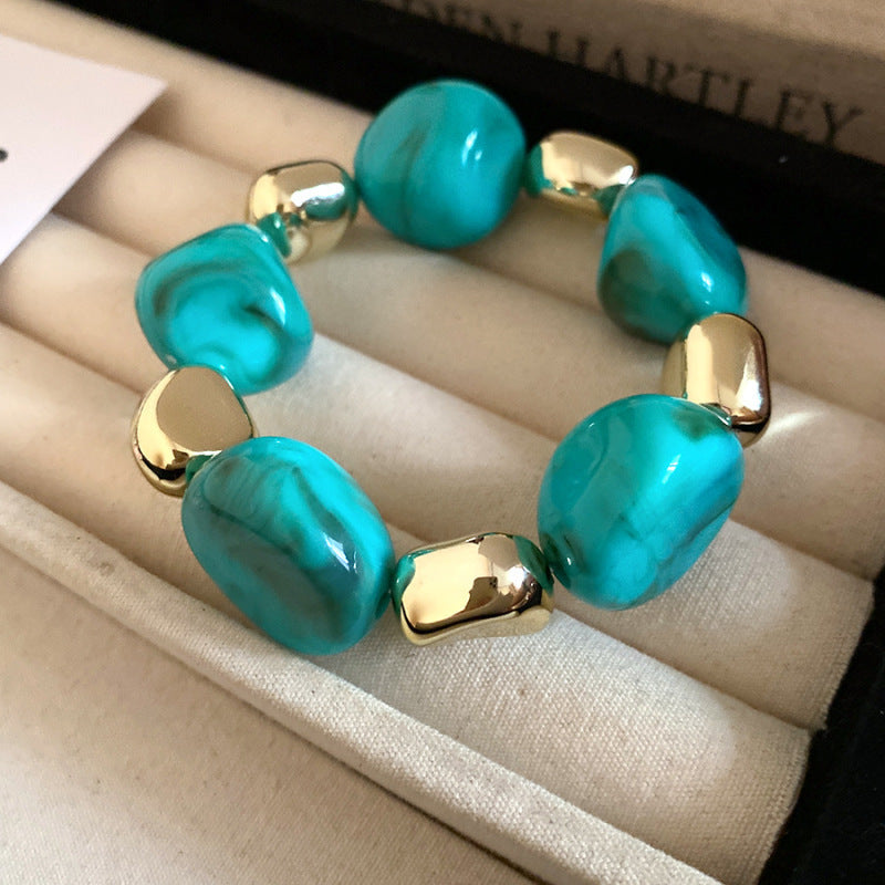 Acrylic Beaded Love Fashion Trend Clavicle Chain Vacation Jewelry Set