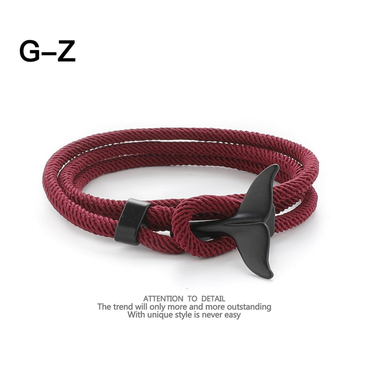 Whale Tail Woven Hand Strap Double Separable Mold Bracelets