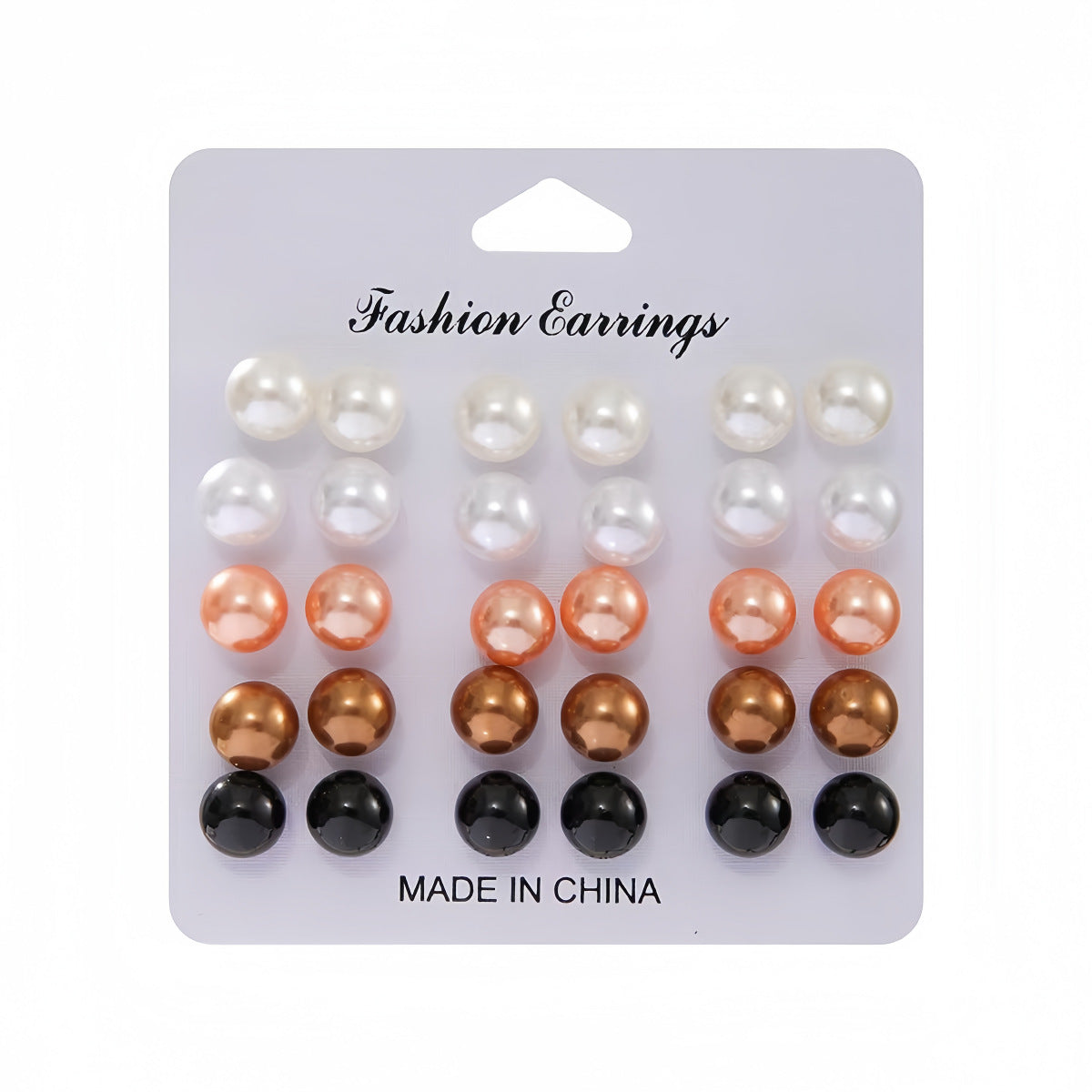 Stylish Women's Multicolor Pearl Earings Wear Stud Earrings