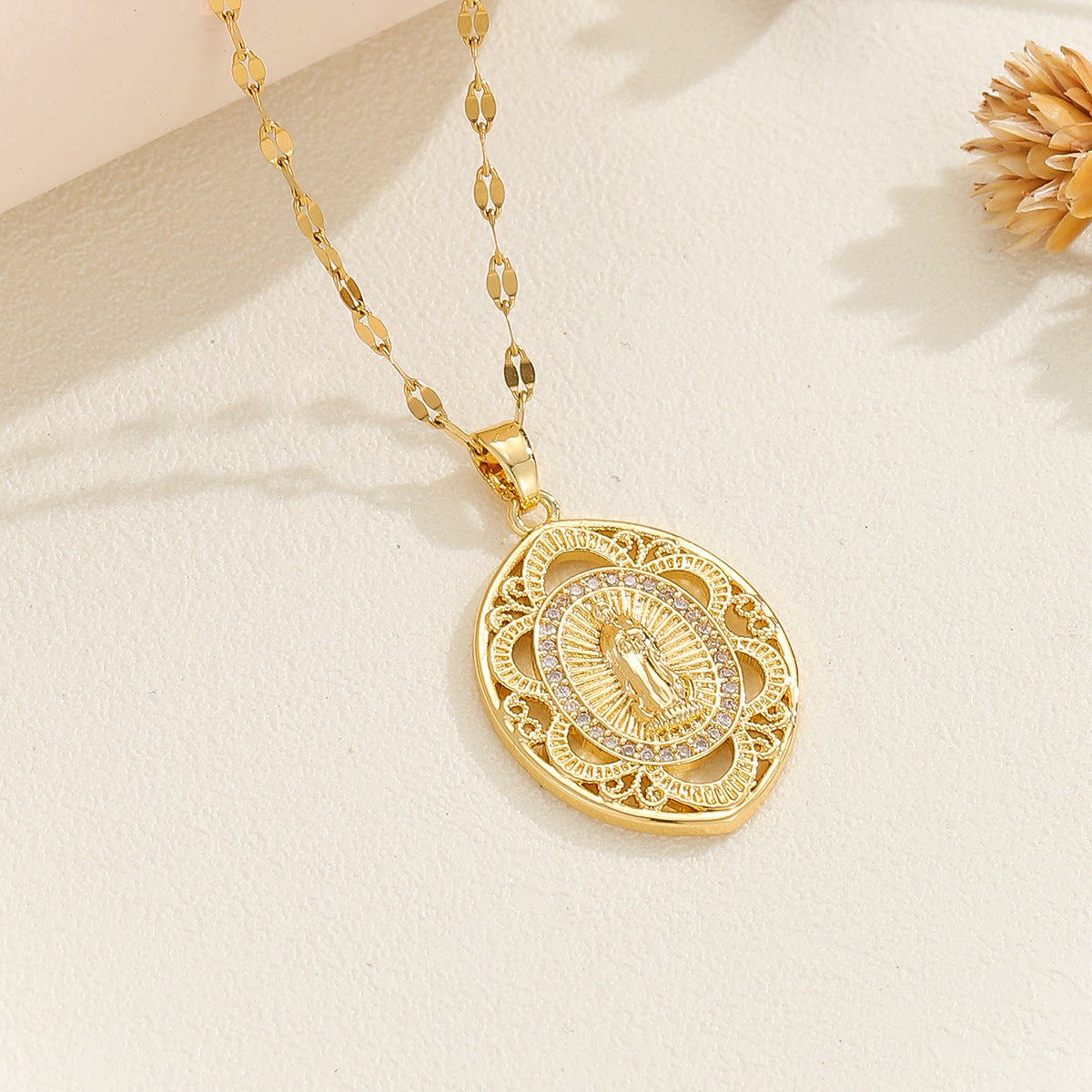 Women's Summer Copper Micro Inlaid Zircon Virgin Pendants