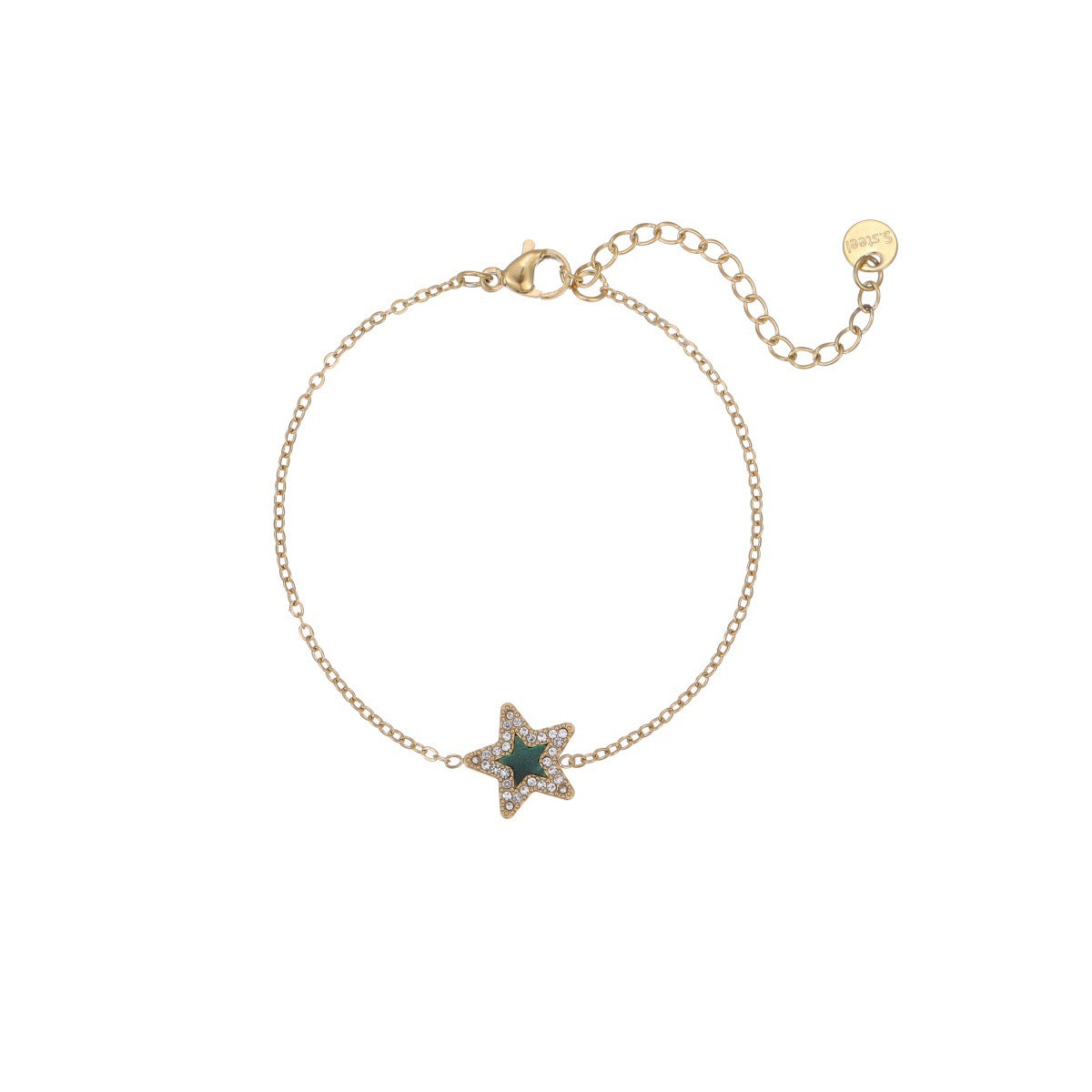 Women's Pentagram Zircon Design Simple Graceful Bracelets
