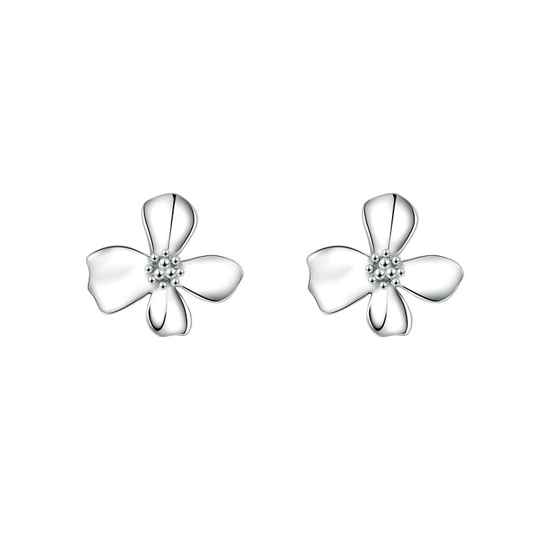 Women's Style Simple Mori Fashion Flower Retro Frosted Matte Rings