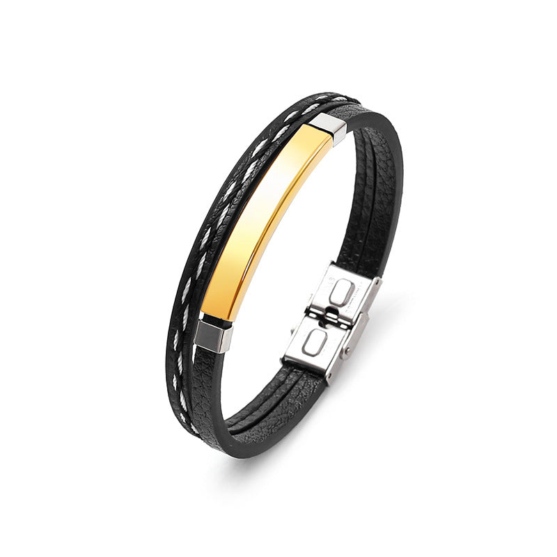 Simple Versatile Creative Titanium Steel Couple Korean Fashion Personality Hand Bracelets
