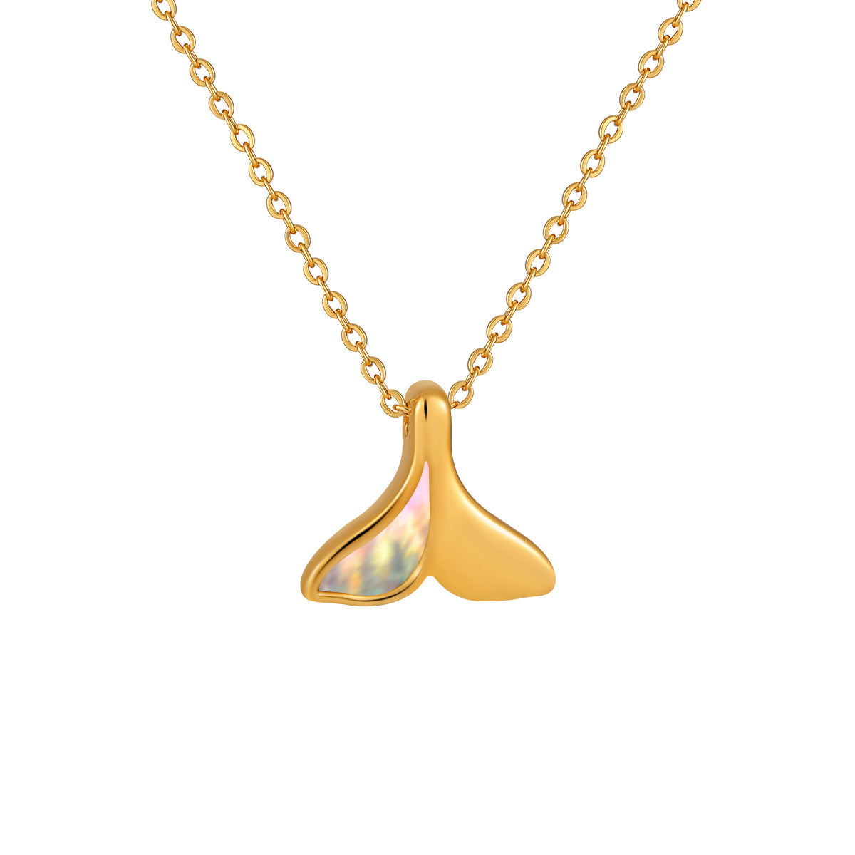 Ginkgo Leaf Four-leaf Clover Keel Chain Titanium Steel Necklace