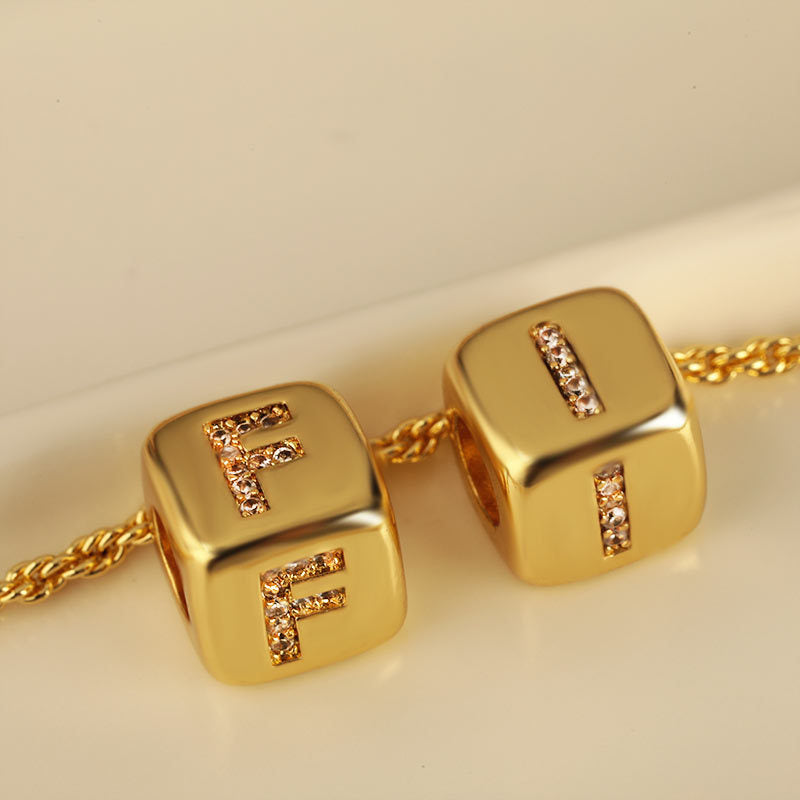Clavicle Chain Three-dimensional English Letter Does Not Pendants