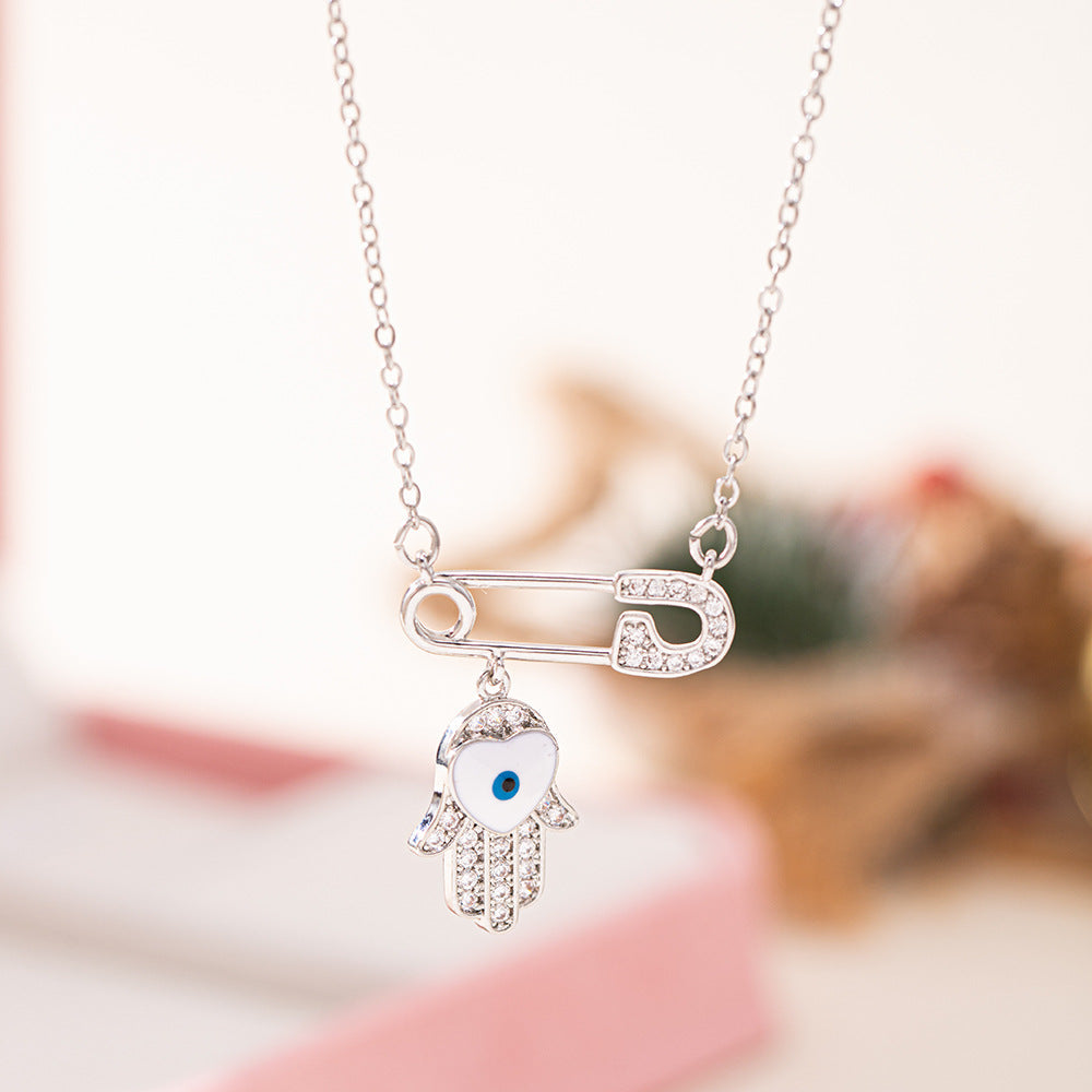 Women's Devil's Eye Pin For Special Interest Light Luxury Personalized Pendants