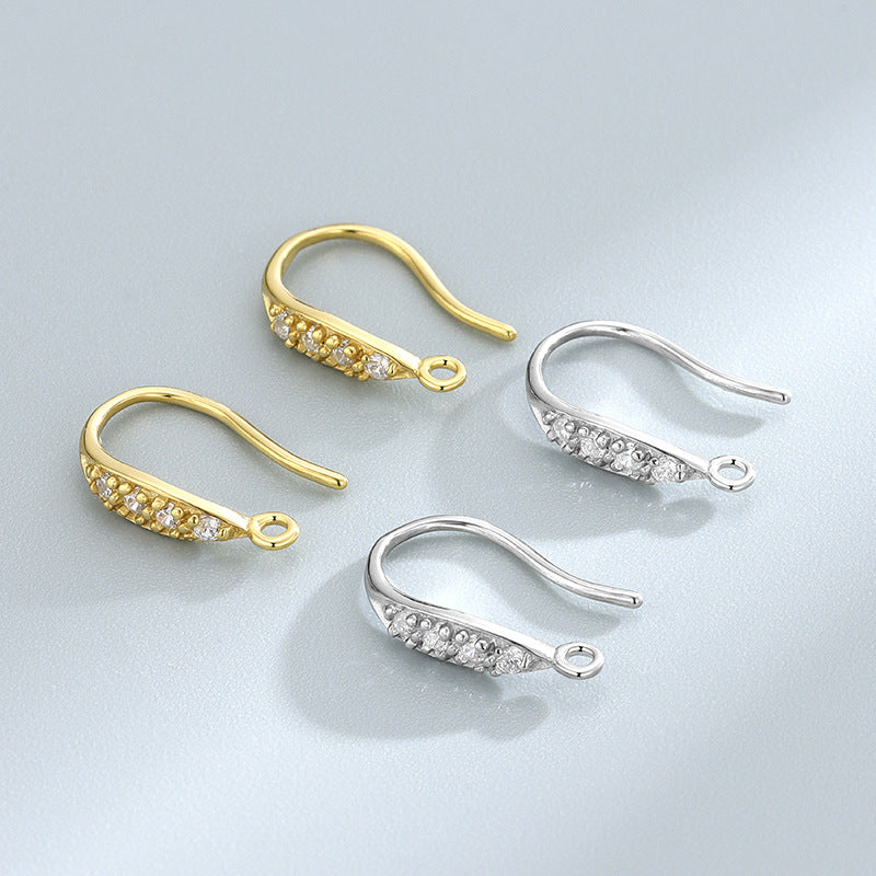 Women's Sier Simple Ear Hook Fashionable Elegant Stud Earrings