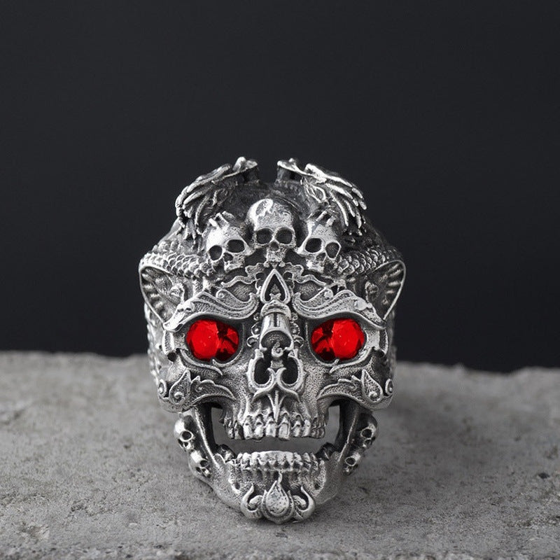 Skull Male Rock Gothic Punk Gift Ring