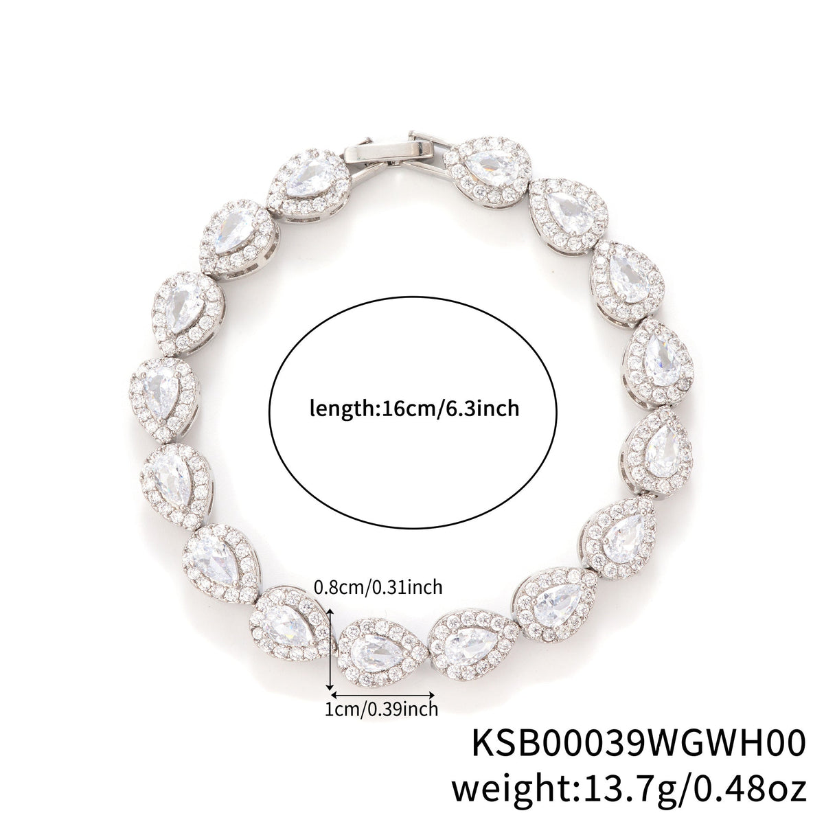 Personality Geometry Rhinestone Retro Simple Copper Bracelet