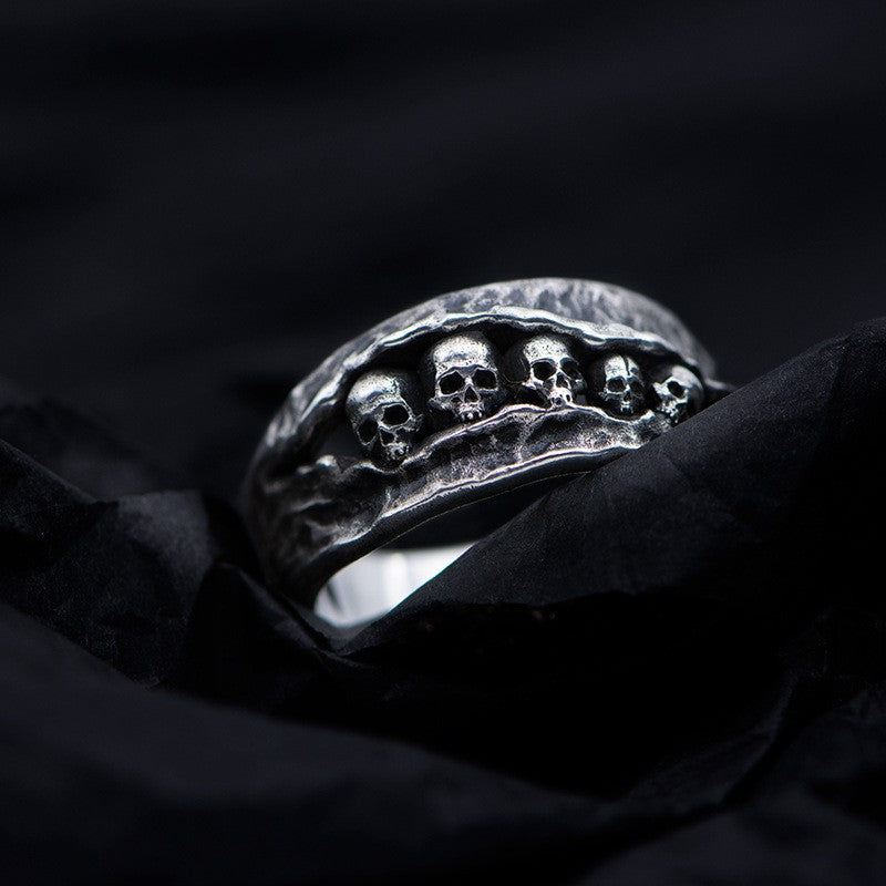 Skull Male Rock Gothic Punk Gift Ring