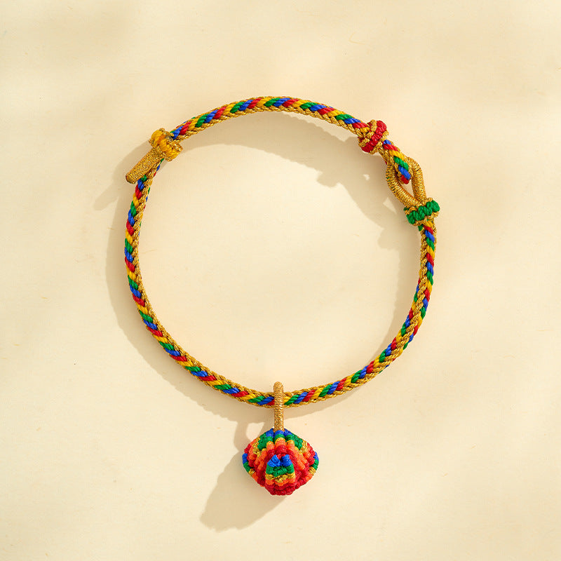 Dragon Boat Festival Colorful Rope Carrying Strap Handmade Braided Adult Bracelet