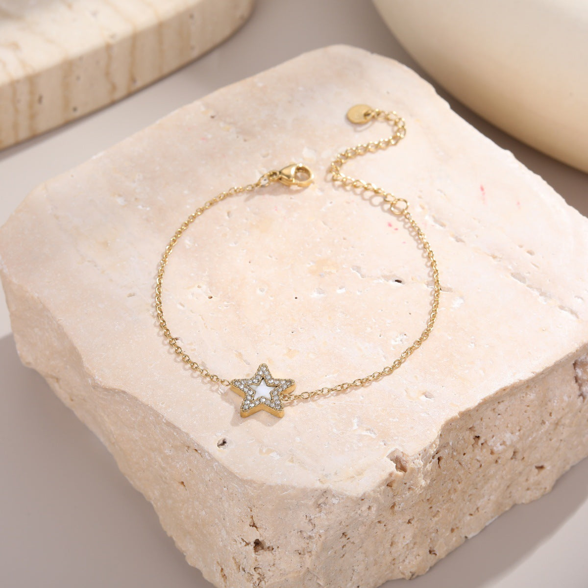 Women's Pentagram Zircon Design Simple Graceful Bracelets