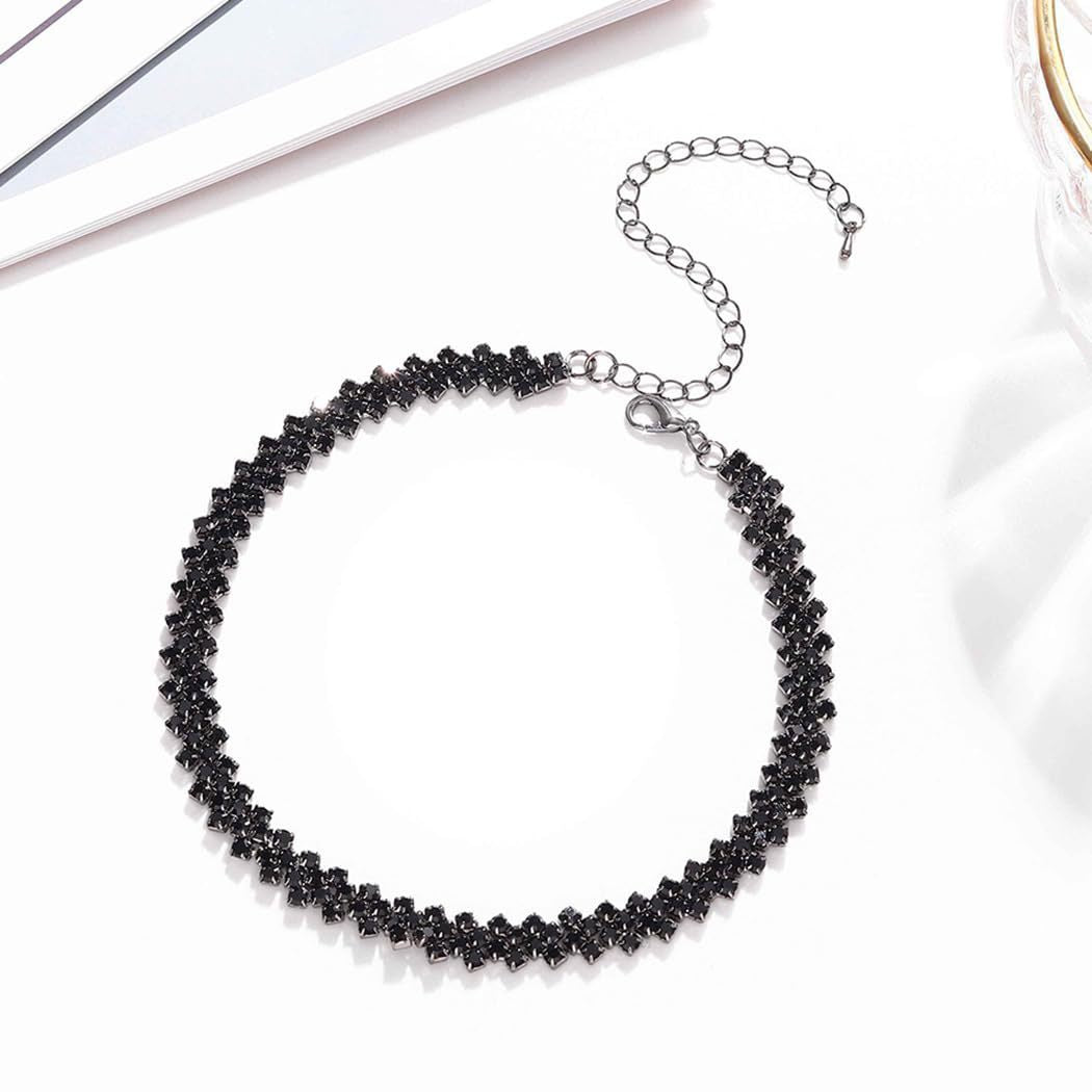 Simple Full Diamond Collar Personalized Clavicle Necklaces