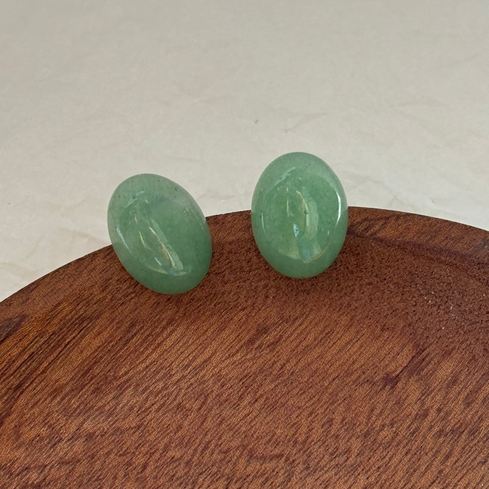 Women's Simple Dopamine Color Matching Candy Steamed Bread Beads Natural Rings