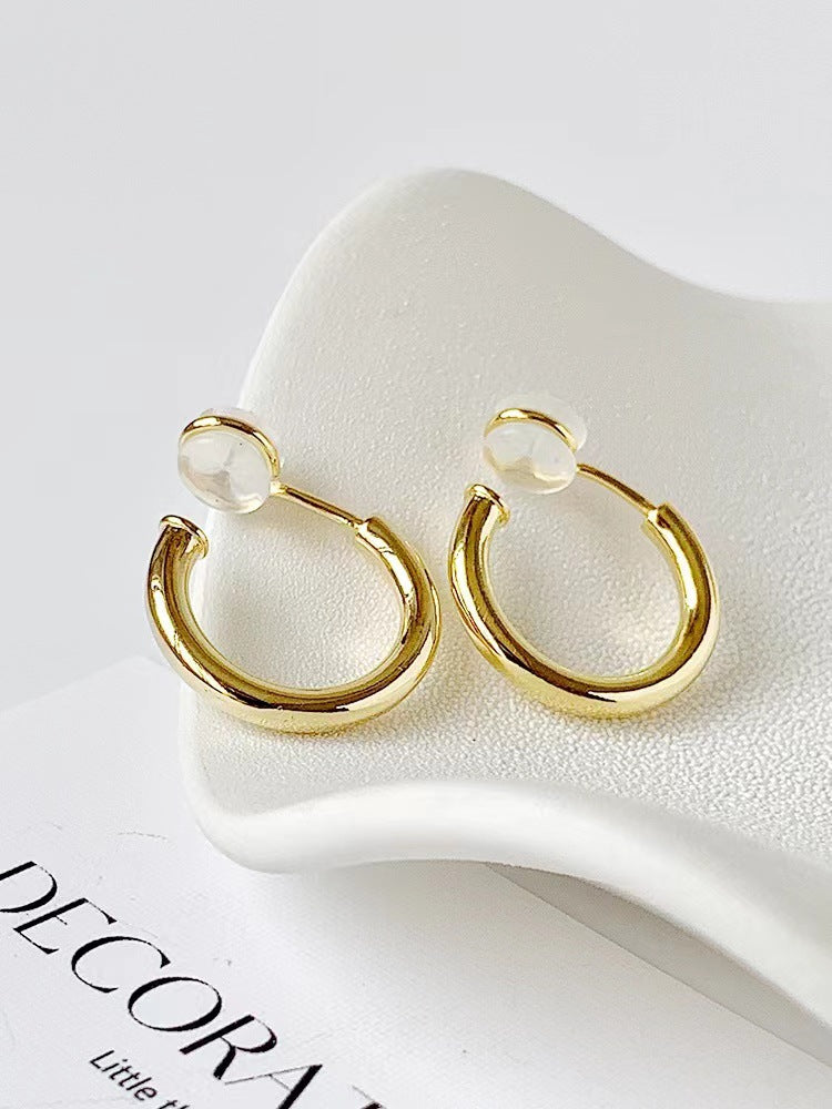 Invisible One-piece Silicone No Pierced Commuter Female Small Earrings
