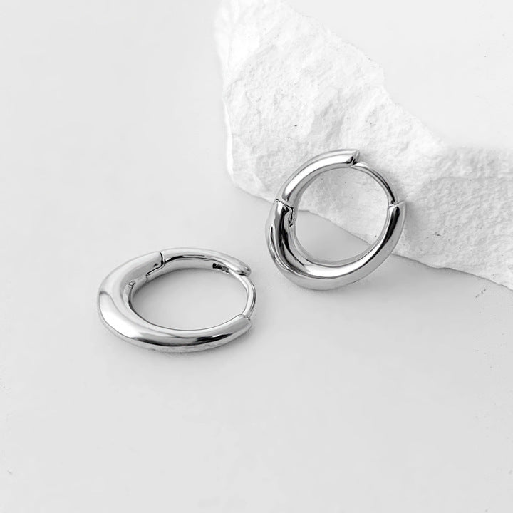 Style Cool Minimalist Geometric Exquisite Fashionable Hoop Sense Of Retro Earrings