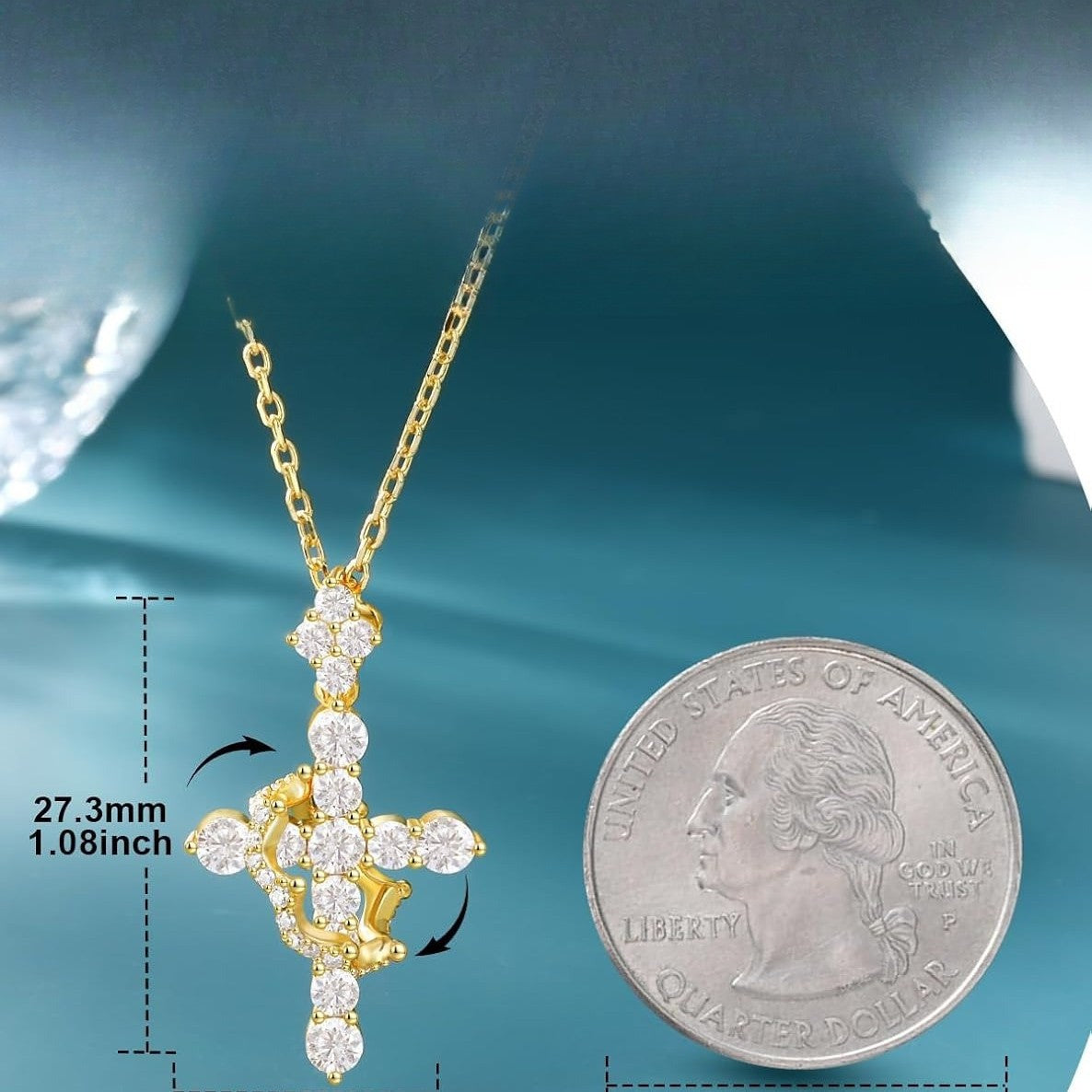 Women's Cross For Fashion High-grade Clavicle Chain Necklaces