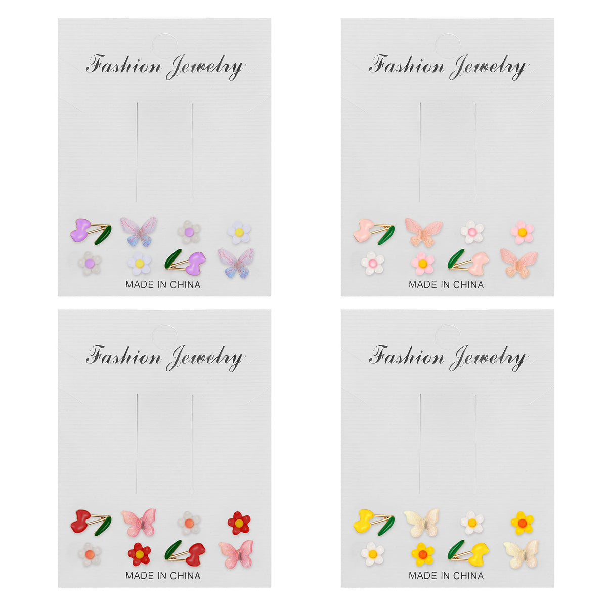 Sweet Fresh Niche Design Fruit Color Winter Stud Earrings