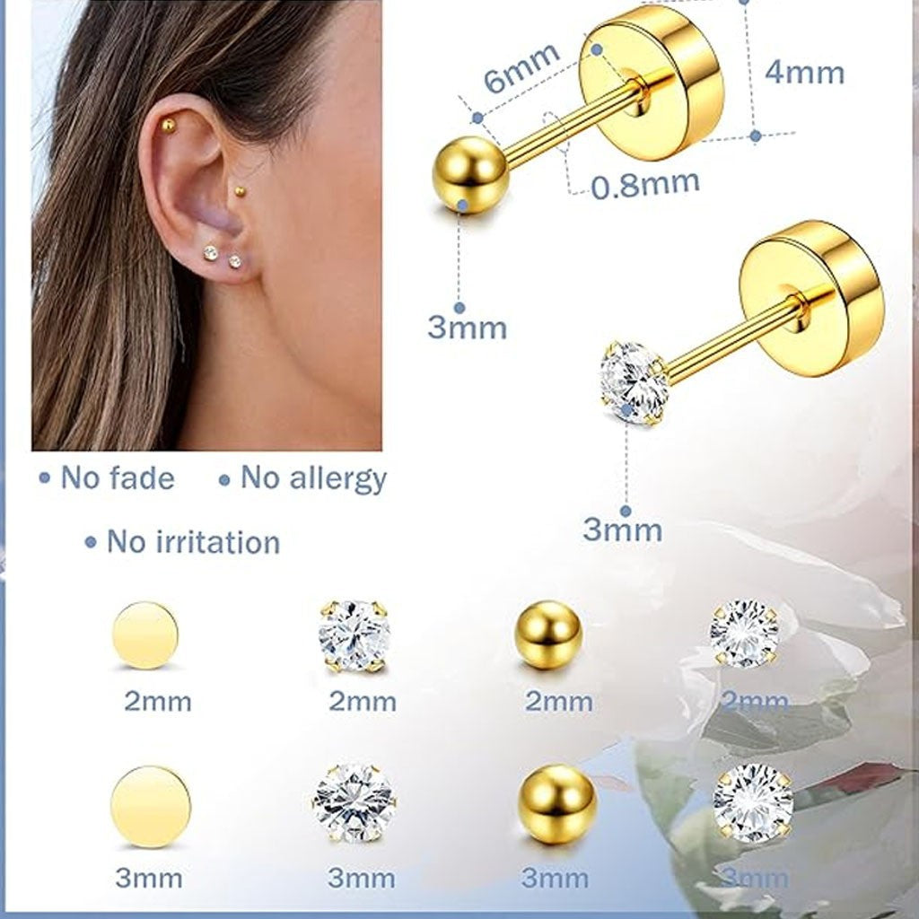 Ear Cover Stainless Steel Integrated High Quality Stud Earrings