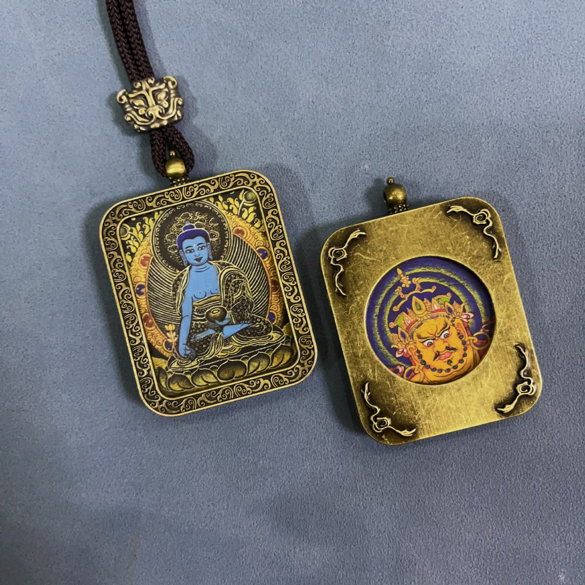 Double-sided Home Twee Zodiac Eight Patron Saints Scenic Pendants