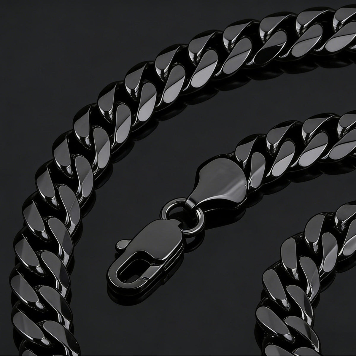 Men's Hip Hop Advanced Fashion Domineering Single Buckle Necklace