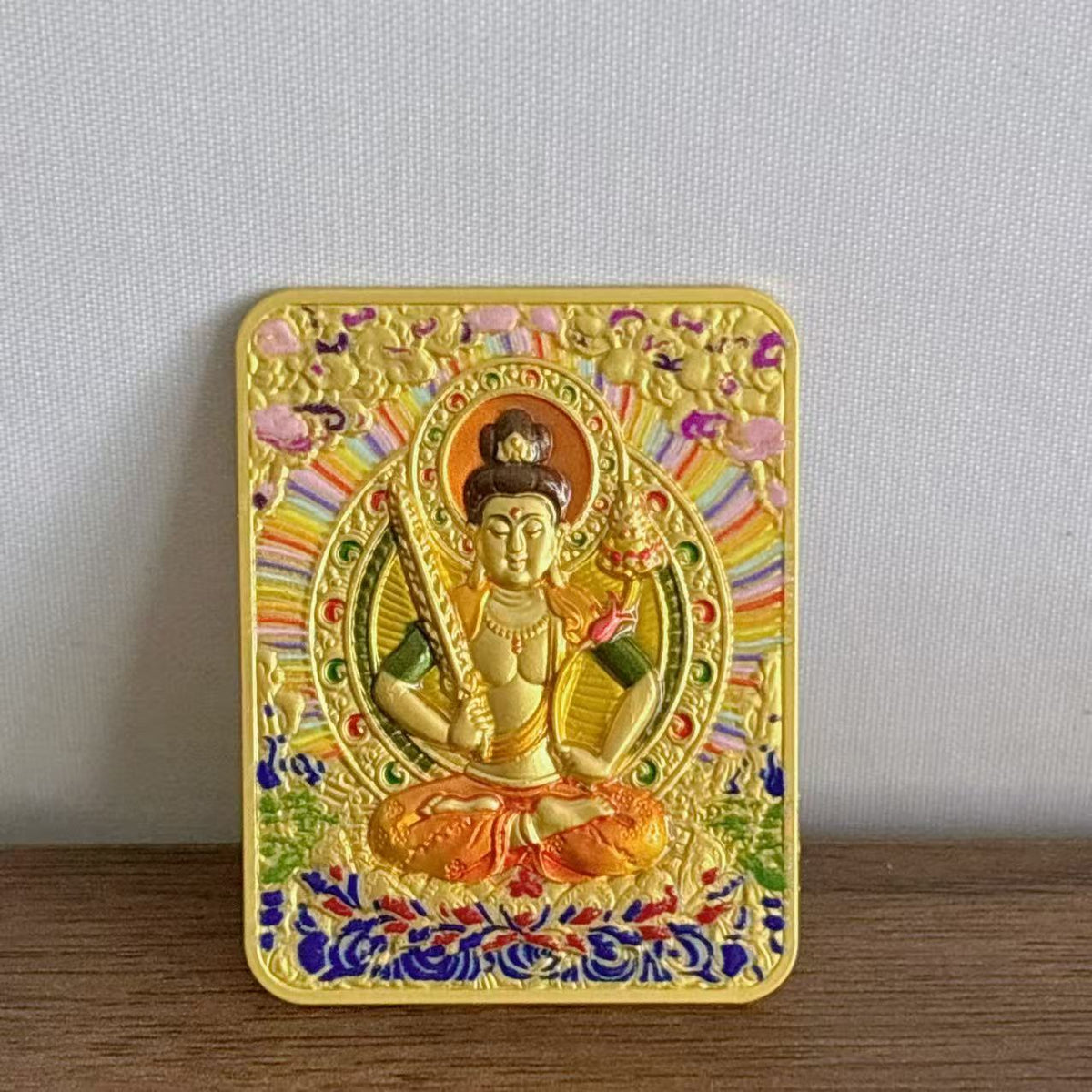 Tibetan Three-dimensional Relief Five Master Eight Guards Painting Pendants