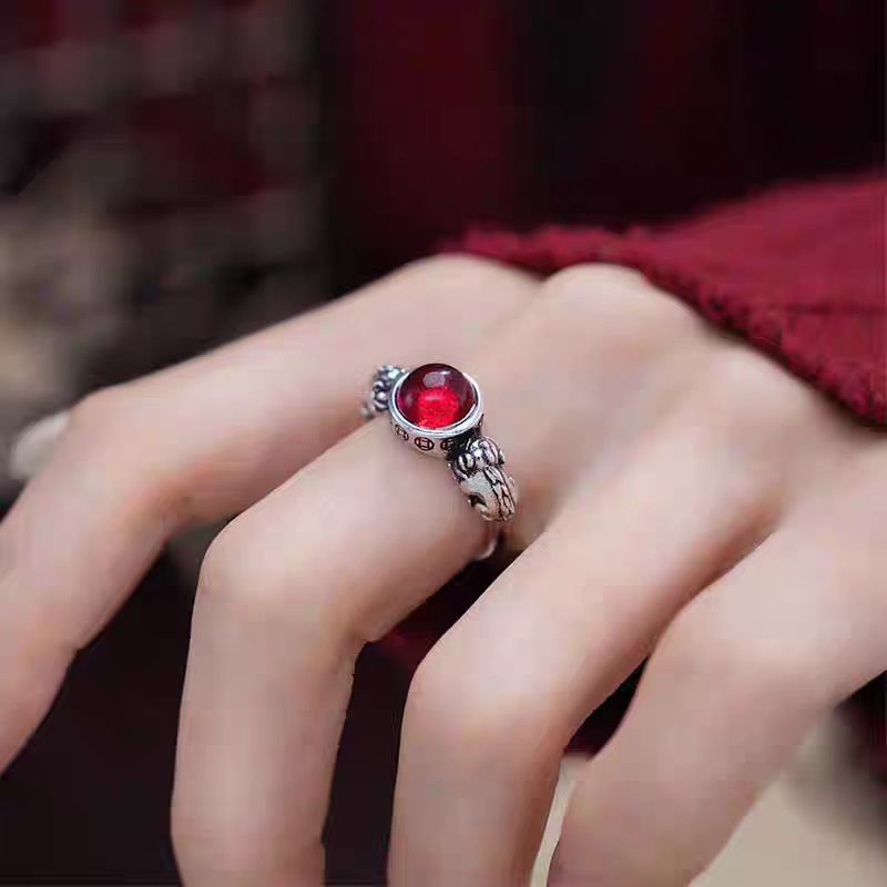 Women's Coin Retro Antique Finish National Fashion Ethnic Style Literary Creativity Rings