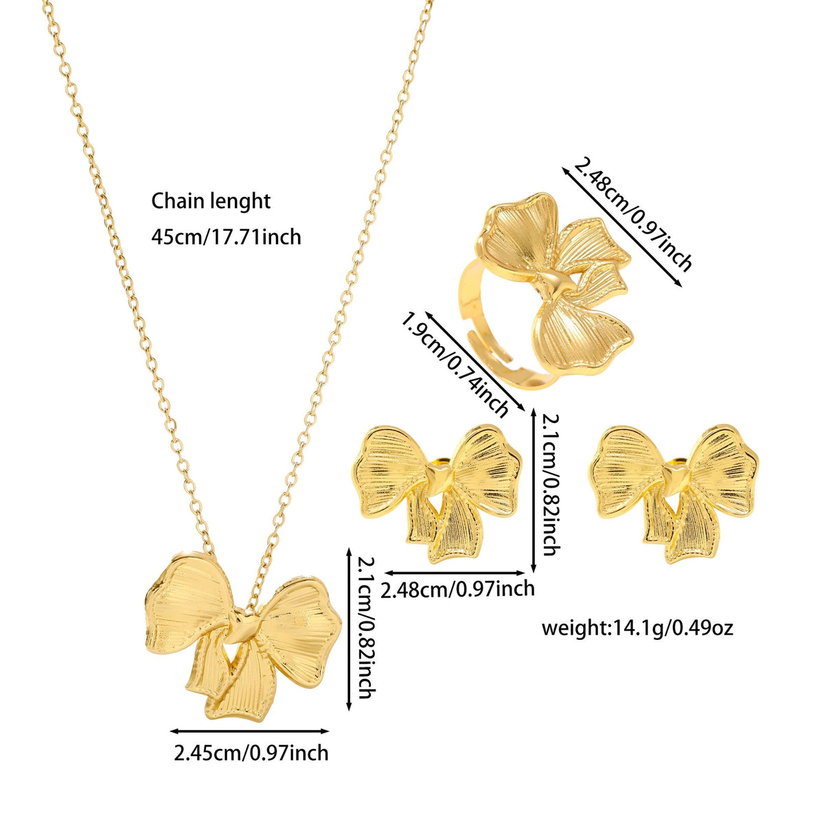 Women's French Stainless Steel Suite Light Luxury High-grade Jewelry Set