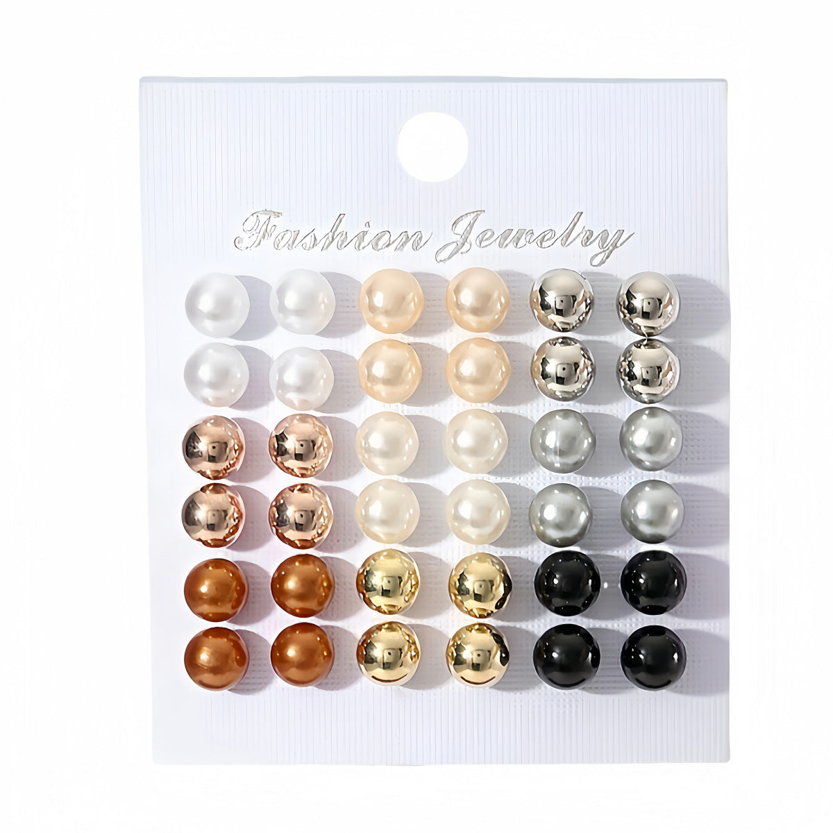 Stylish Women's Multicolor Pearl Earings Wear Stud Earrings