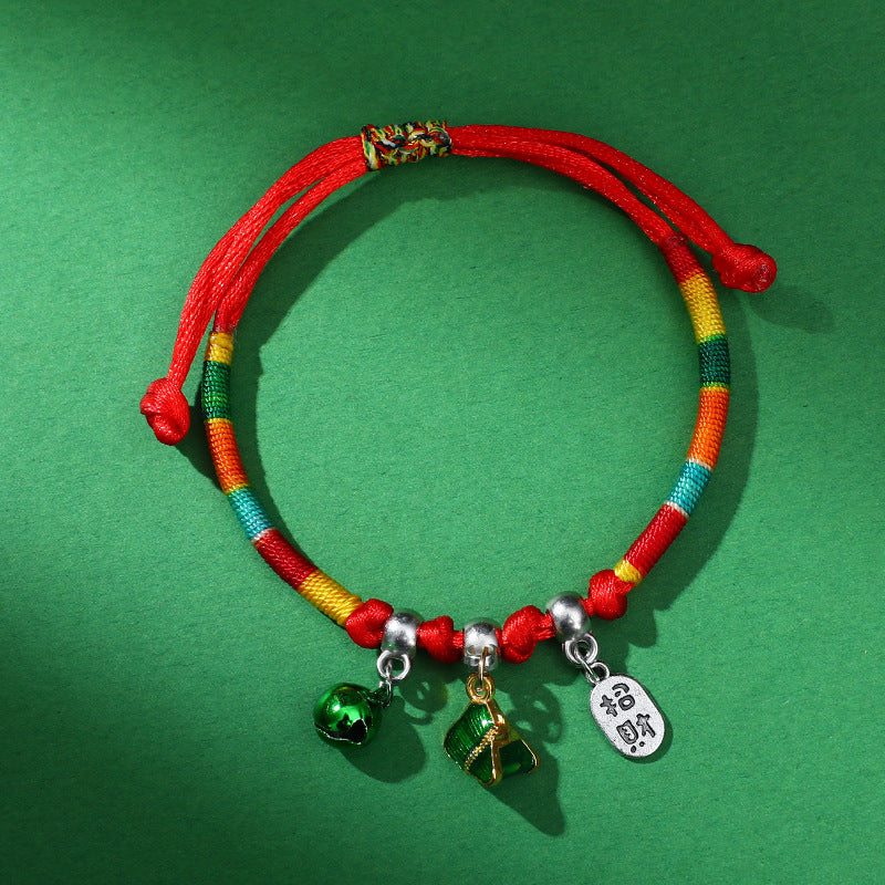 Dragon Boat Festival Colorful Rope Carrying Strap Handmade Braided Adult Bracelet