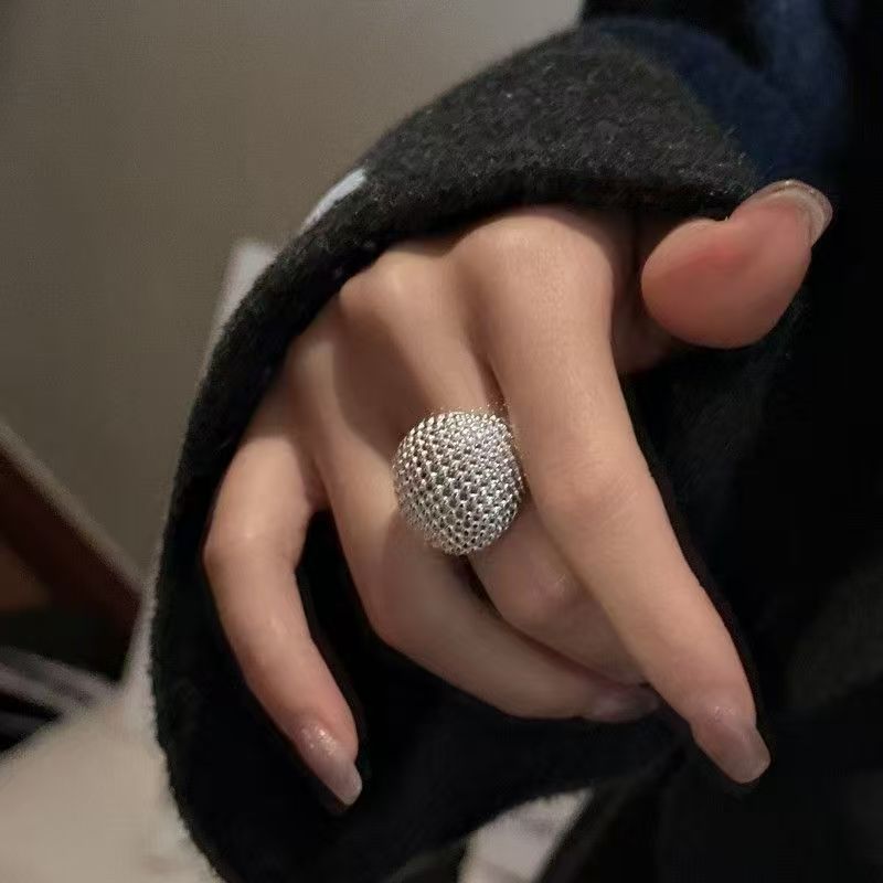 Korean Style High Street Retro Line Winding Cool Unisex Female Rings