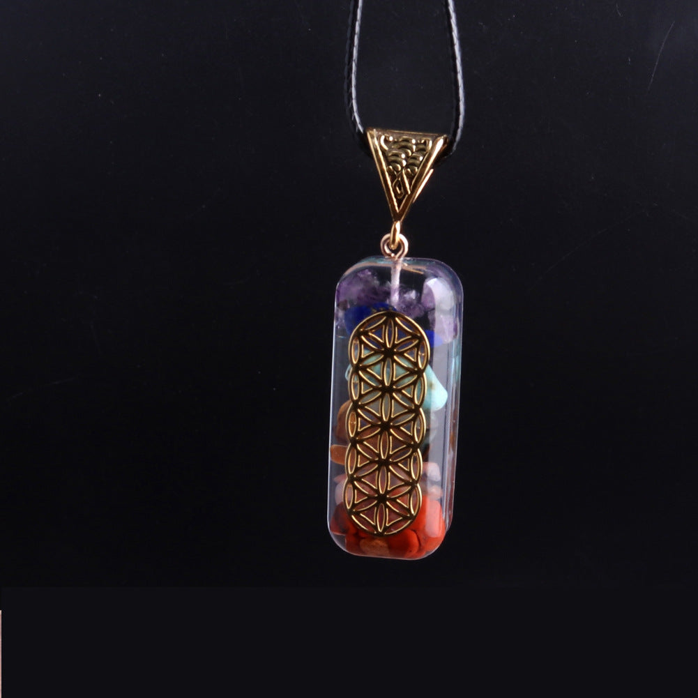 Beautiful Classy Natural Gravel Synthetic Crystal Pendant
