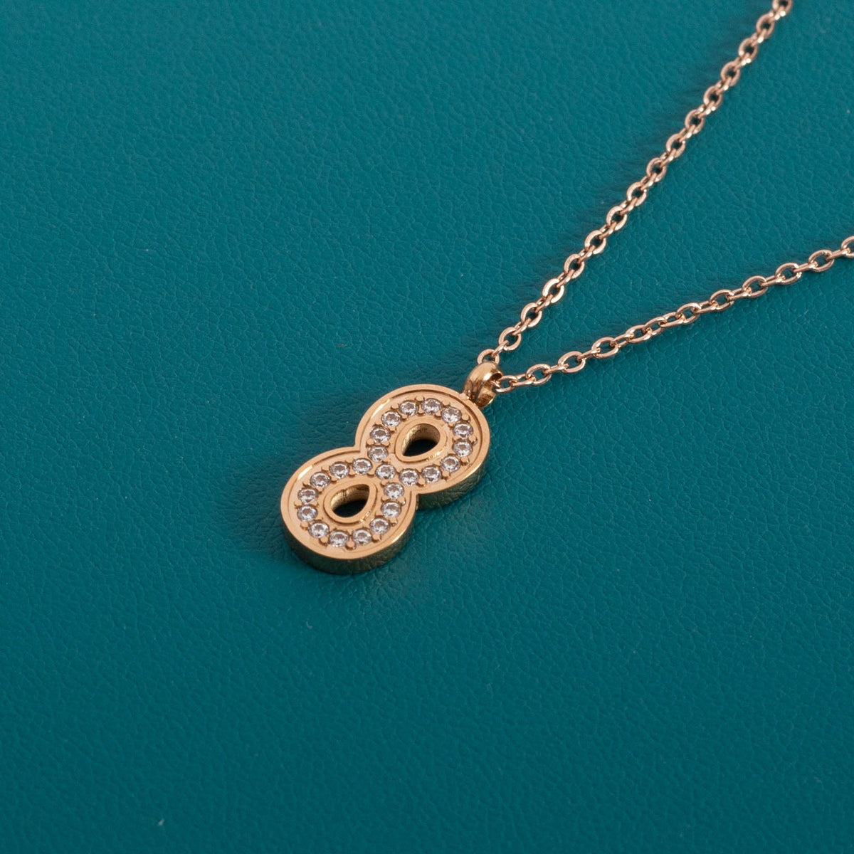 Stainless Steel Titanium Inlaid Zircon Fashion Necklaces