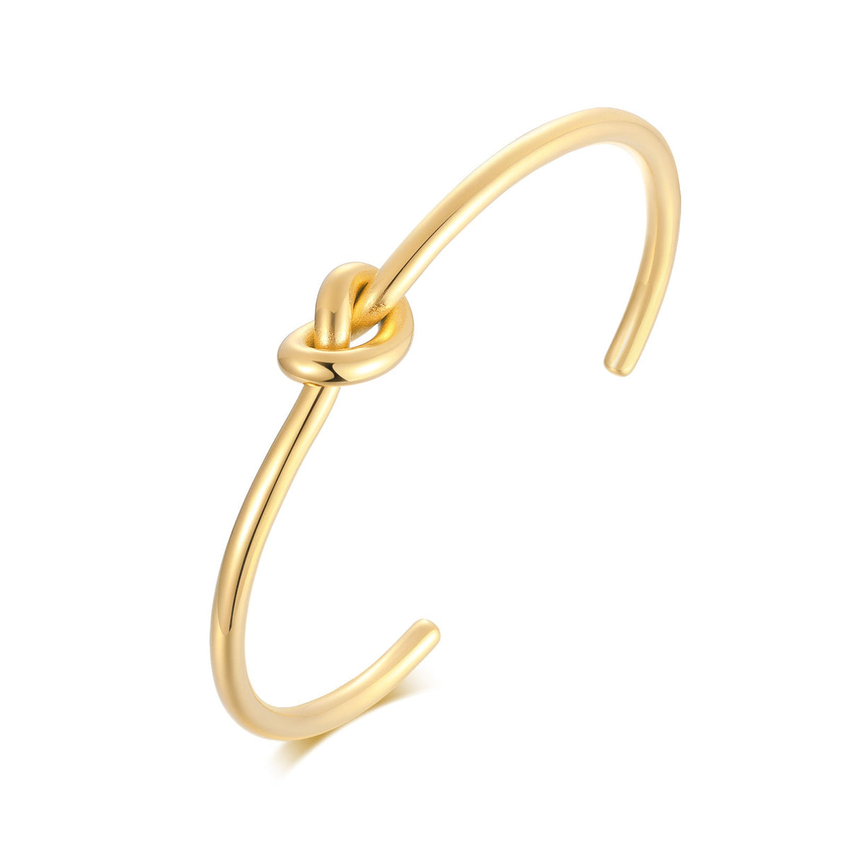 Women's Titanium Steel Knotted Gold Electroplated Fashion Bracelet