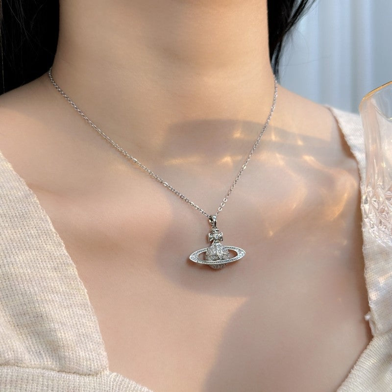 Steel The Queen Mother Of West Classic Saturn Necklaces