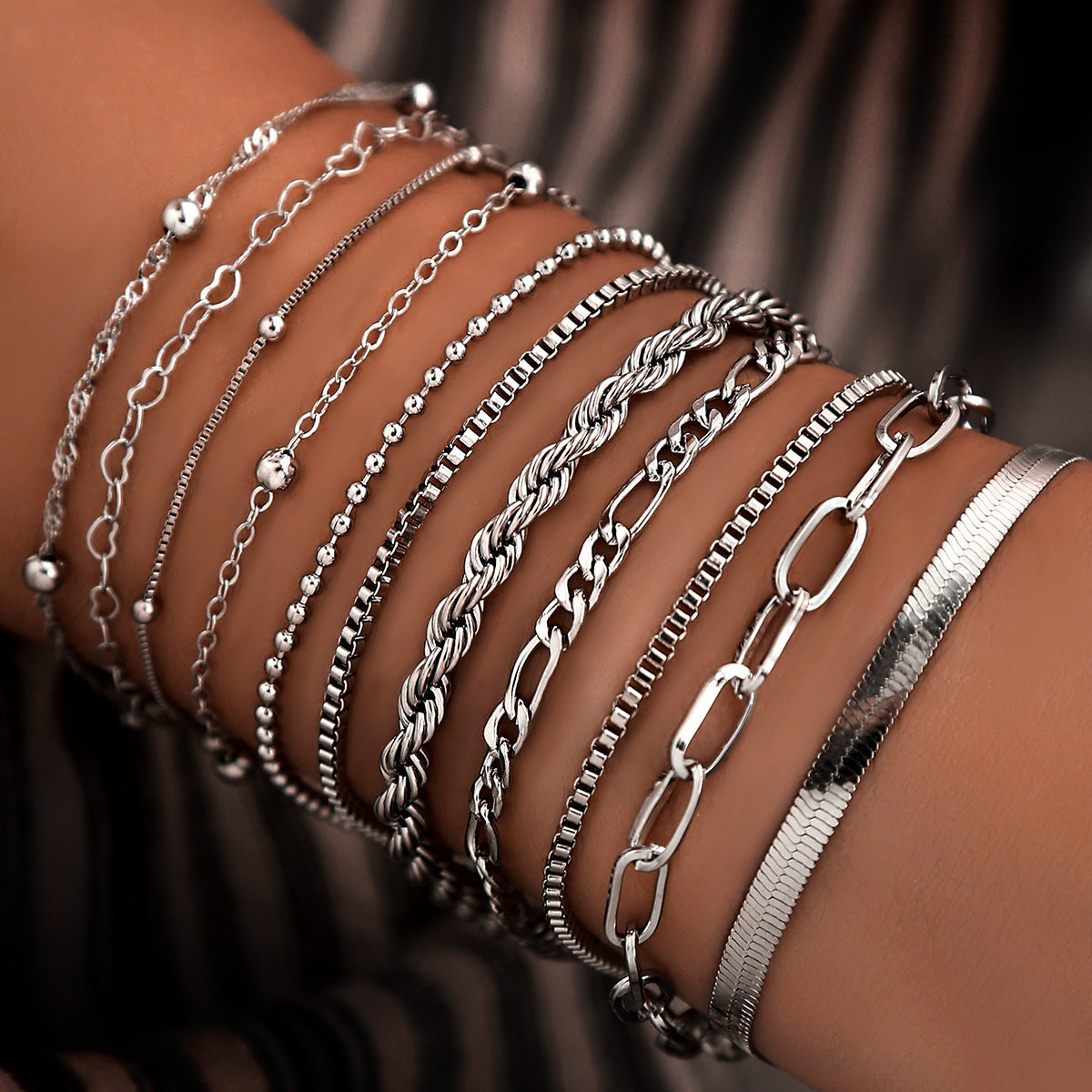 Women's Basic Style Cuban Link Chain Fashion Bracelet
