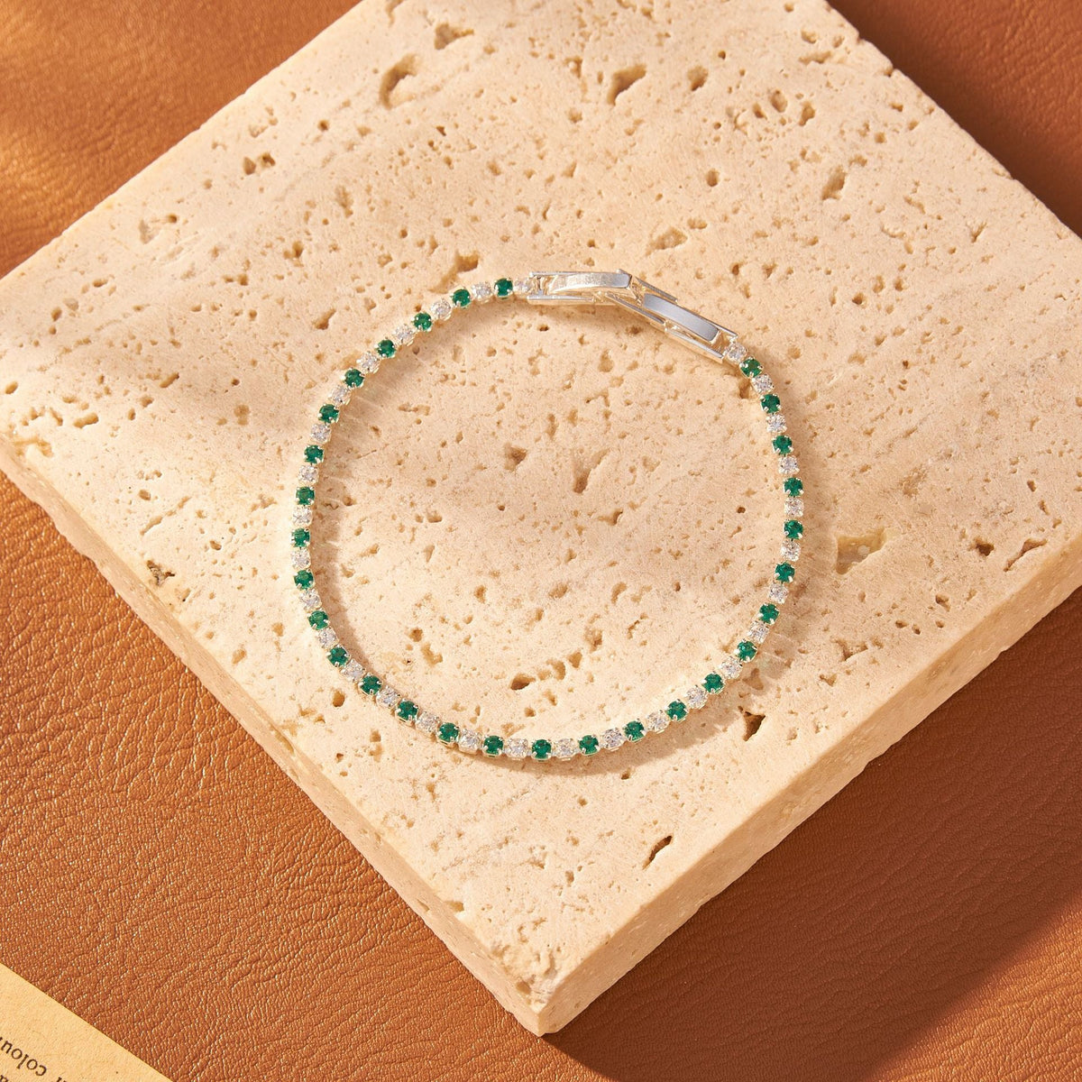Color Zircon Matching Cool Feeling Exquisite White Bracelets