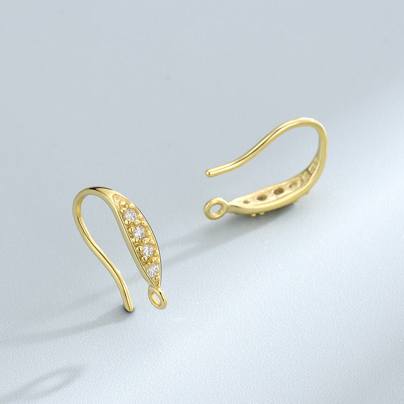 Women's Sier Simple Ear Hook Fashionable Elegant Stud Earrings