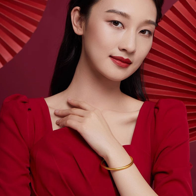 Fashion Ancient Law Inheritance Vietnam Placer Gold Bracelet