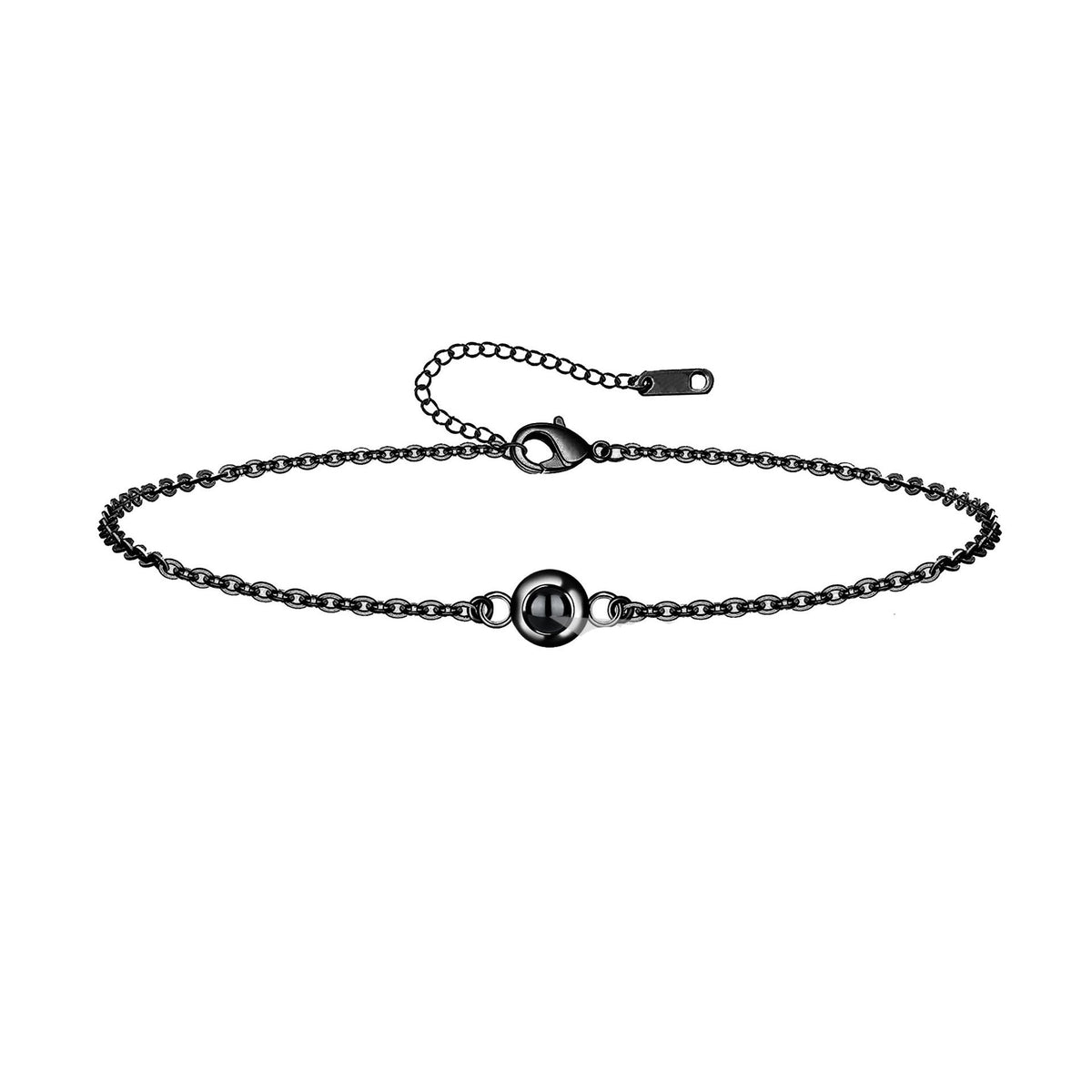 Women's & Men's Round Couple Projection One Pair Languages Bracelet