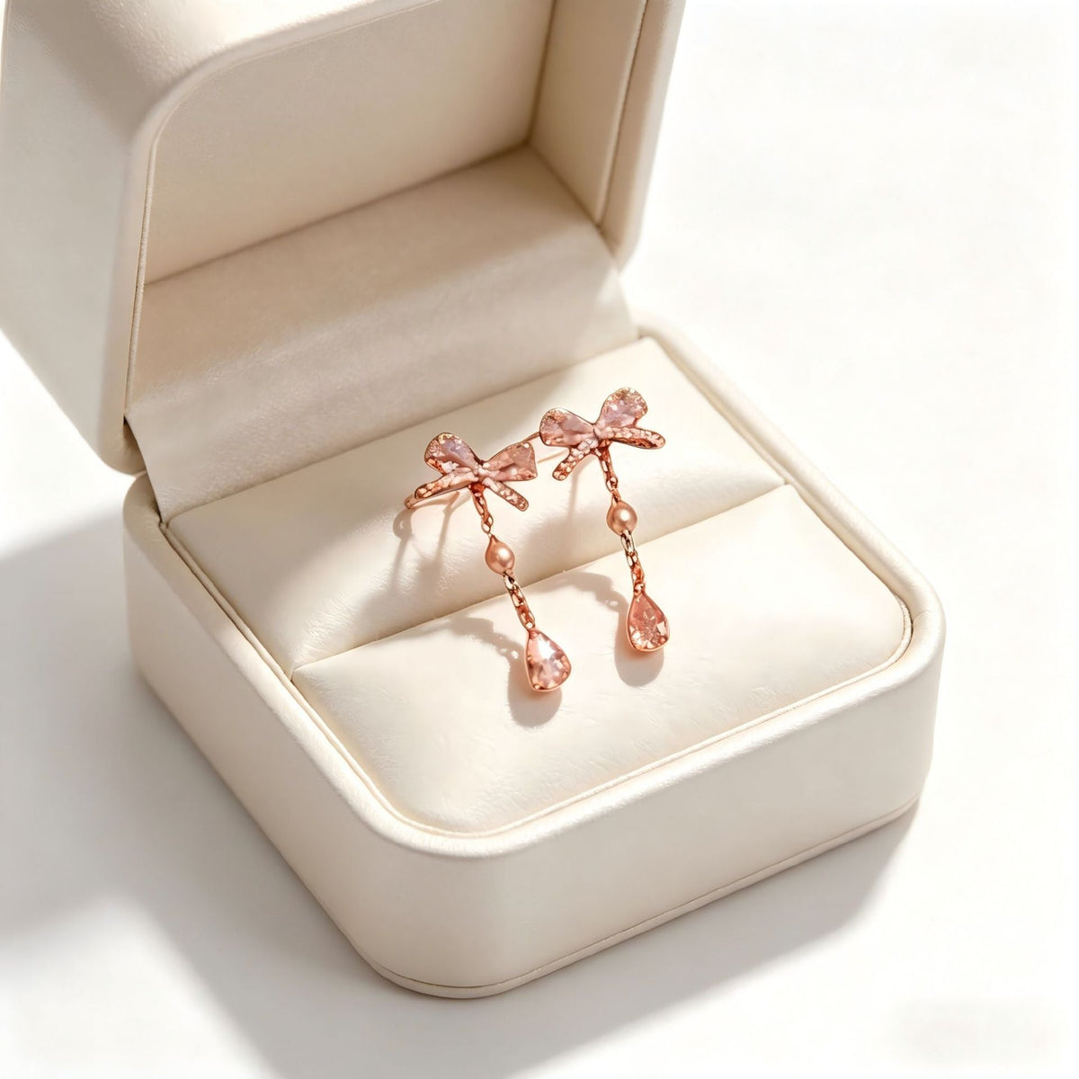 Zircon Four Leaf Clover Ear Light Luxury Minority Shining Delicate Stud Earrings