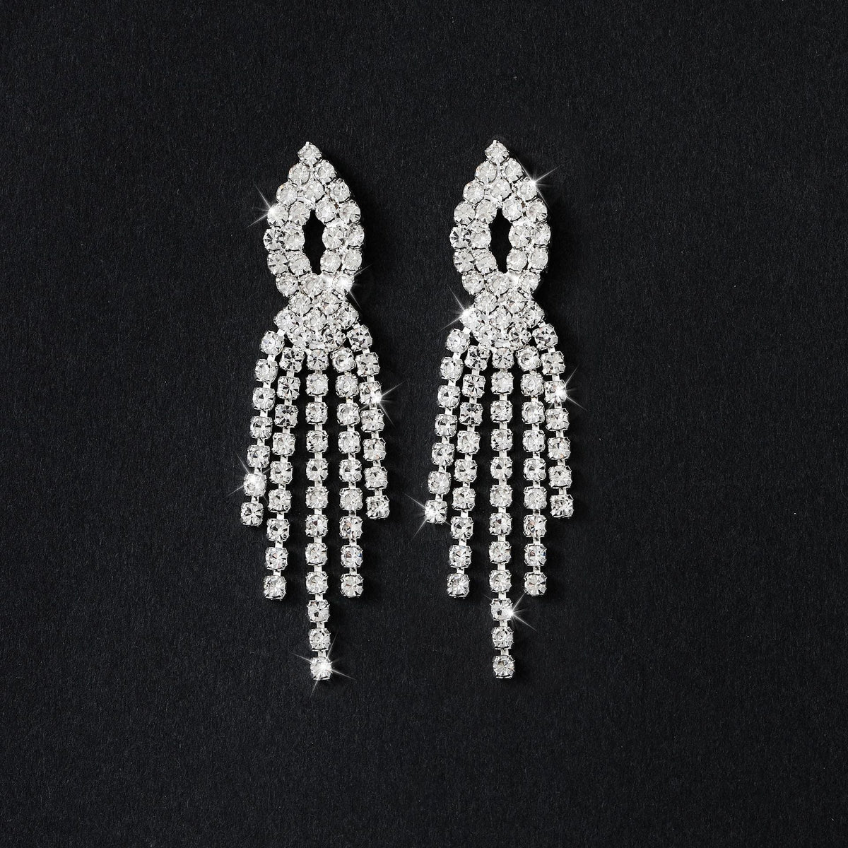 Fashion Tassel Female Three-piece Suit Bridal Jewelry Set
