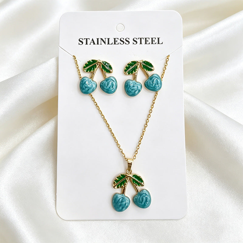 Stainless Steel Enamel Titanium Fashion Personality Necklaces