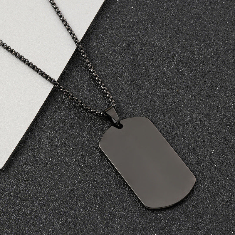 Tag Carved Thermal Transfer Engraving Material Holiday Necklaces