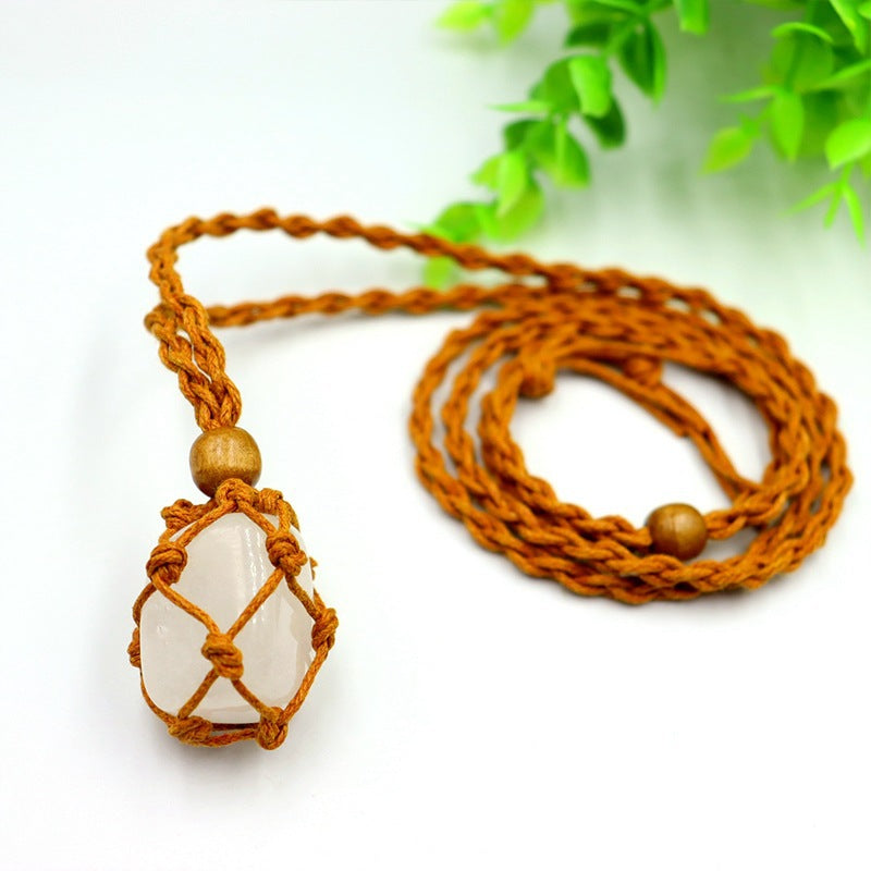 Large Particle Irregular Natural Stone Yoga Net Bracelets