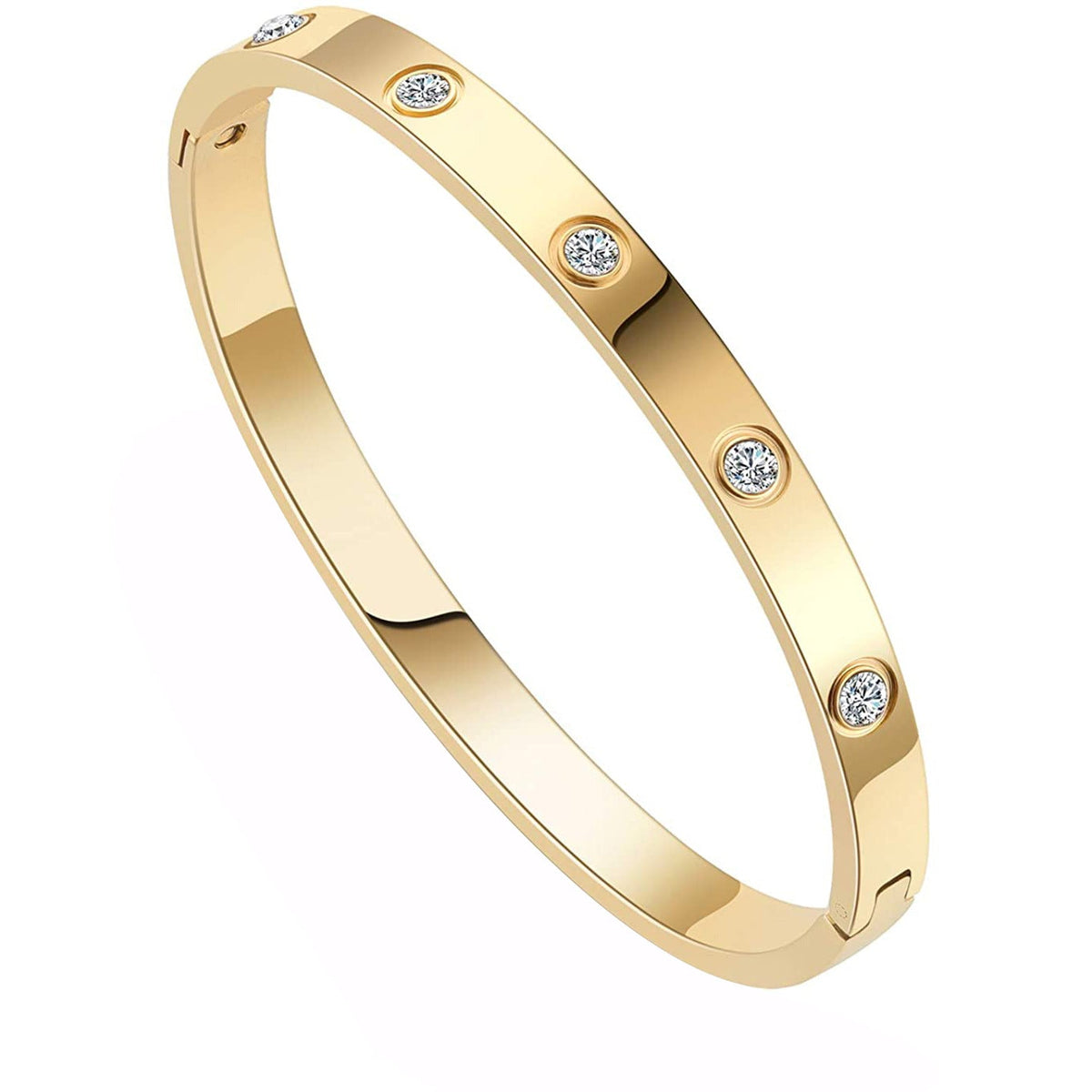 Card Ten Diamond Buckle Titanium Steel Fashion Bracelet