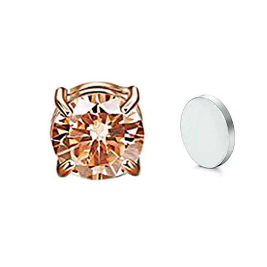 Women's & Men's No Pierced Pseudo Zircon Magnet Clips Earrings