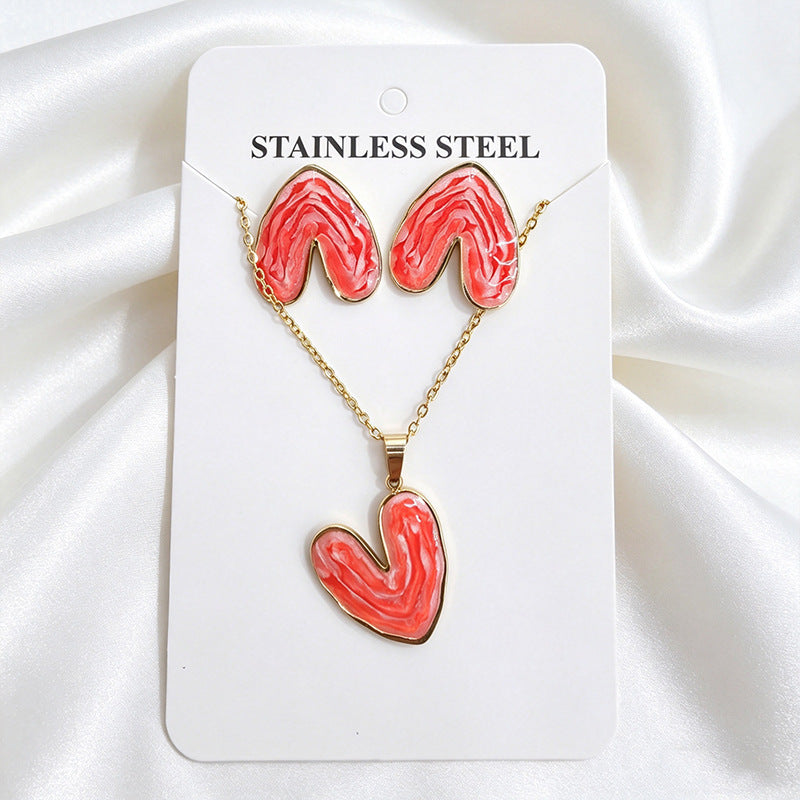 Stainless Steel Enamel Titanium Fashion Personality Necklaces