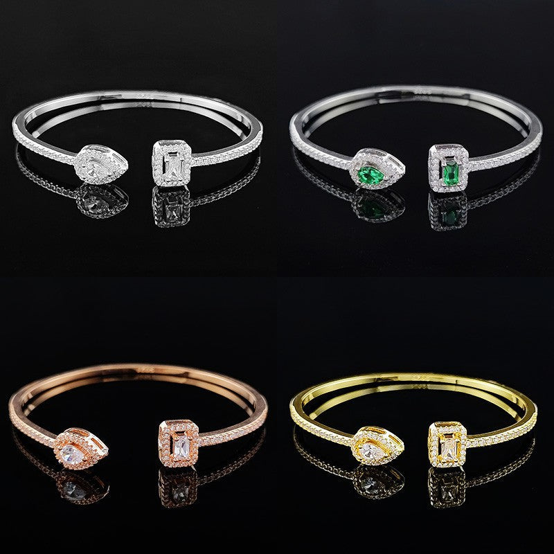 Irregular Opening Adjustable Personality Light Luxury Design Bracelet