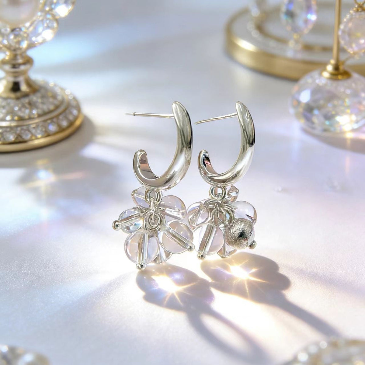 Women's Crystal Grape Cluster Light Luxury Fashion Ear Rings